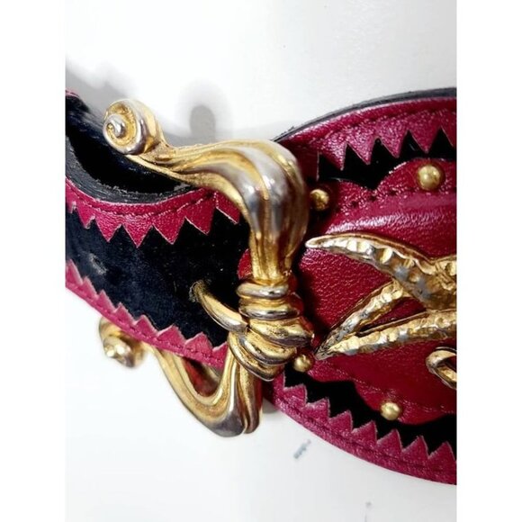 Vintage Christian Lacroix Belt, Designer Belt, Statement Belt, Made in France - Picture 4 of 10
